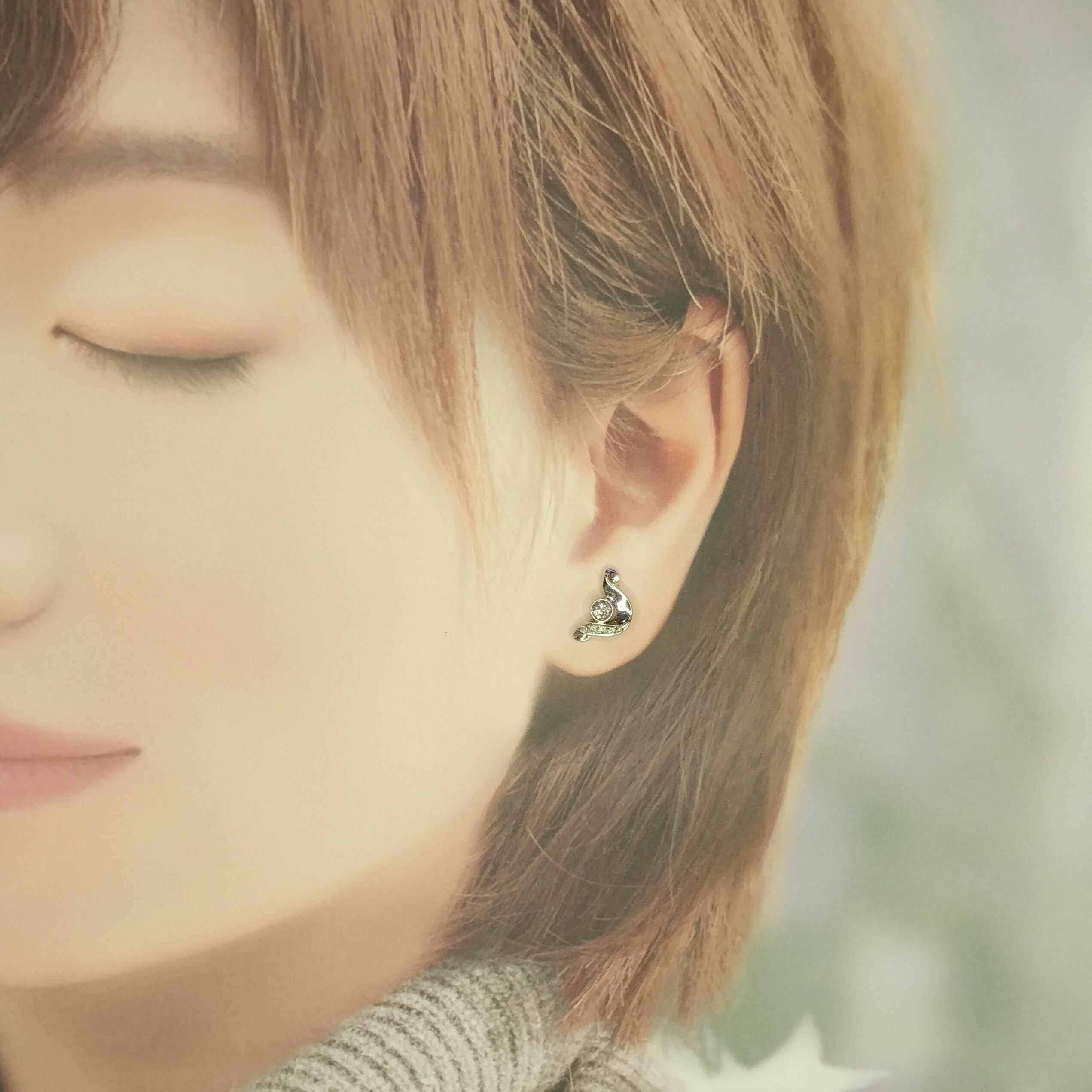 18K White Gold 0.31ct Diamond Earrings