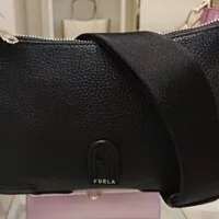 [S] FURLA WB00397-BX0305 ATENA SHOULDER BAG,NERO, 8050597136455 (SF143)