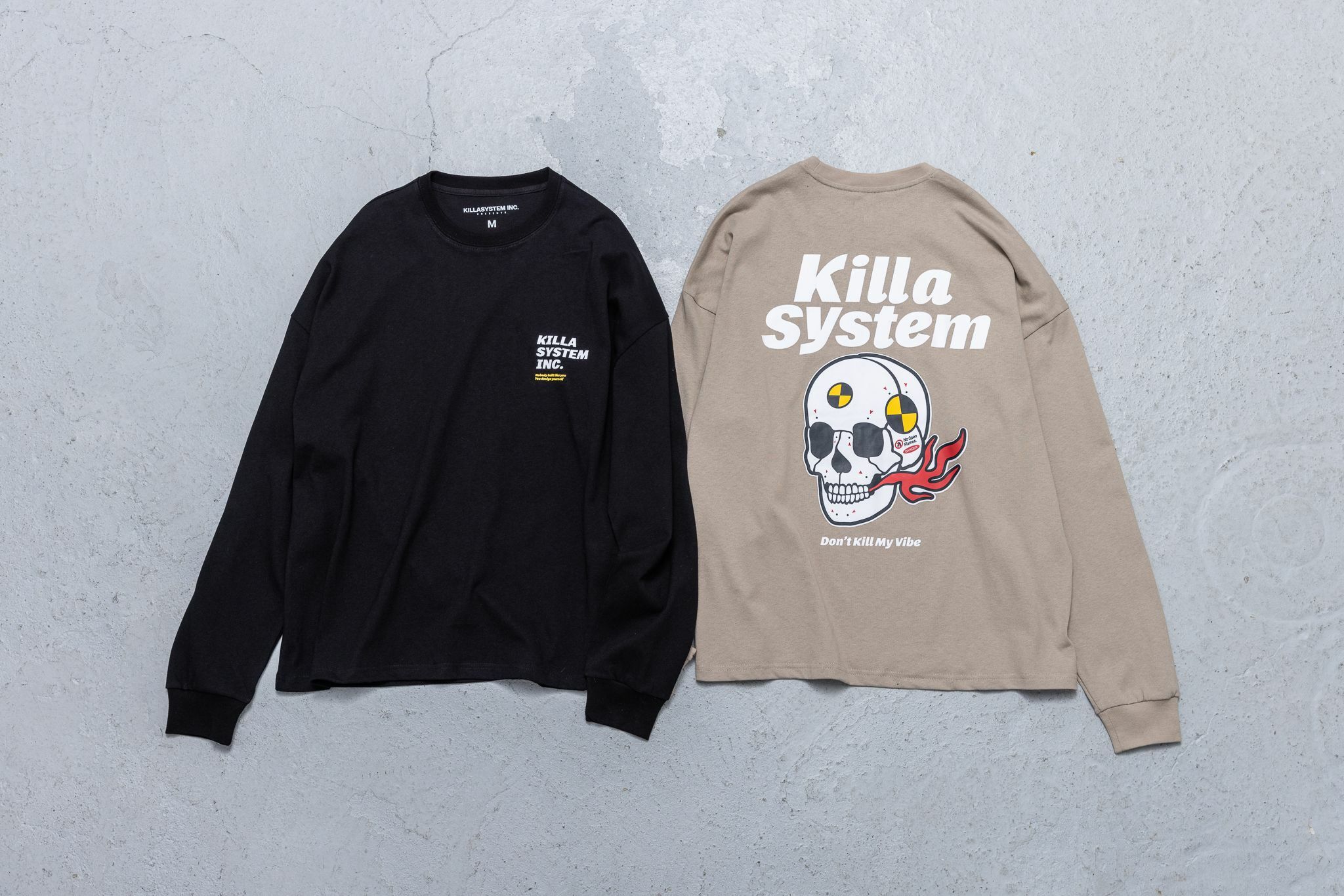 KILLASYSTEM 22F/W SKULL LAB L/S TEE