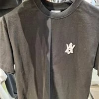 [S] ADLV A LOGO EMBLEM PATCH SHORT SLEEVE T-SHIRT,BLACK, ADLV22SS-SSALEP-BLK (SAV143)