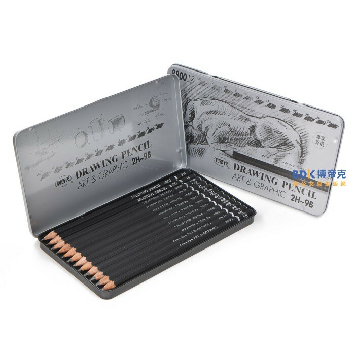 利百代 LIBERTY 專家用繪圖鉛筆 素描鉛筆(12支入) CB-8800