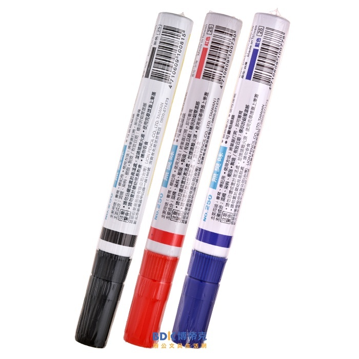 雄獅鉛筆 SIMBALION 雄獅速乾奇異麥克筆 NO.250 紅藍黑