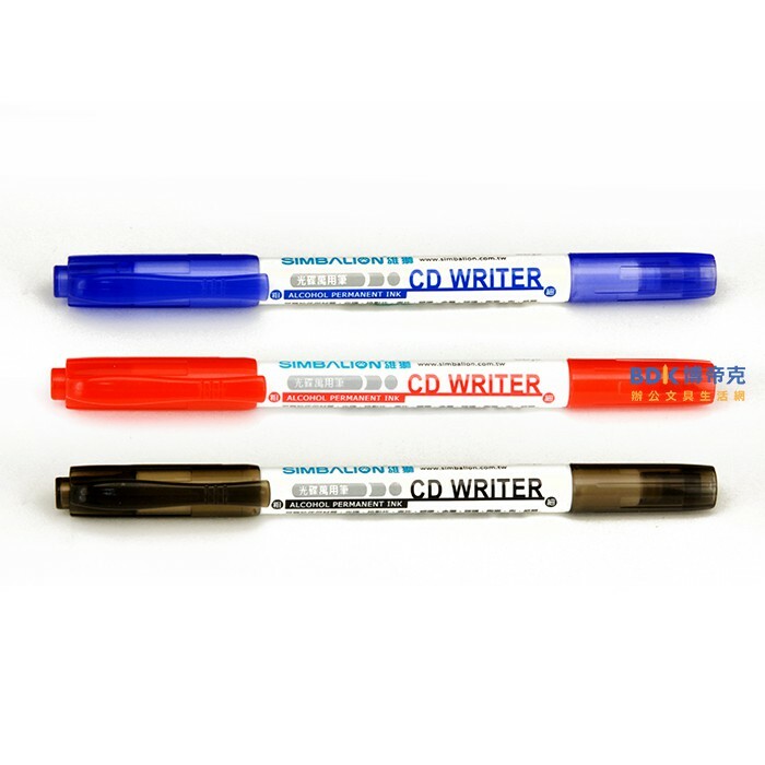 雄獅鉛筆 SIMBALION 雄獅雙頭光碟筆 CD30 紅藍黑