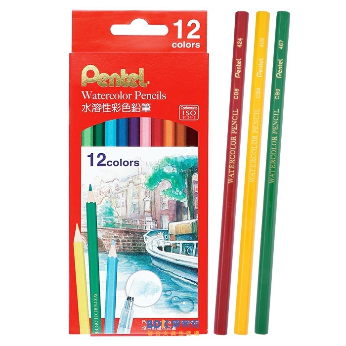 Pentel 飛龍文具 水性彩色鉛筆 CB9 系列