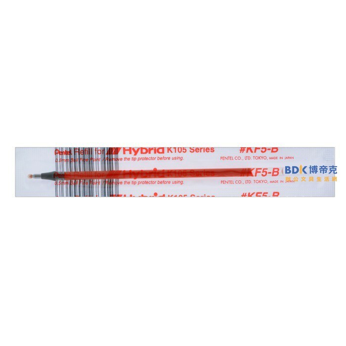 Pentel 飛龍文具 Hybrid中性筆替芯 KF5-B 紅色