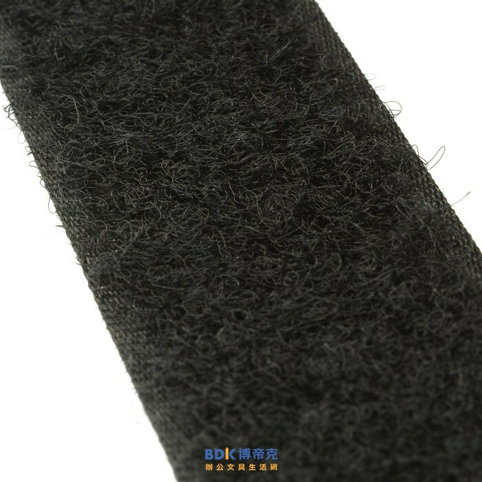 北極熊 Polar bear 自黏性魔術帶(背膠) 魔鬼氈 25mm x 25M 單排-母(毛面) 黑