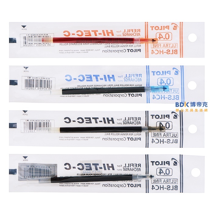 PILOT 百樂文具 0.4mm超細鋼珠筆替芯 BLS-HC4