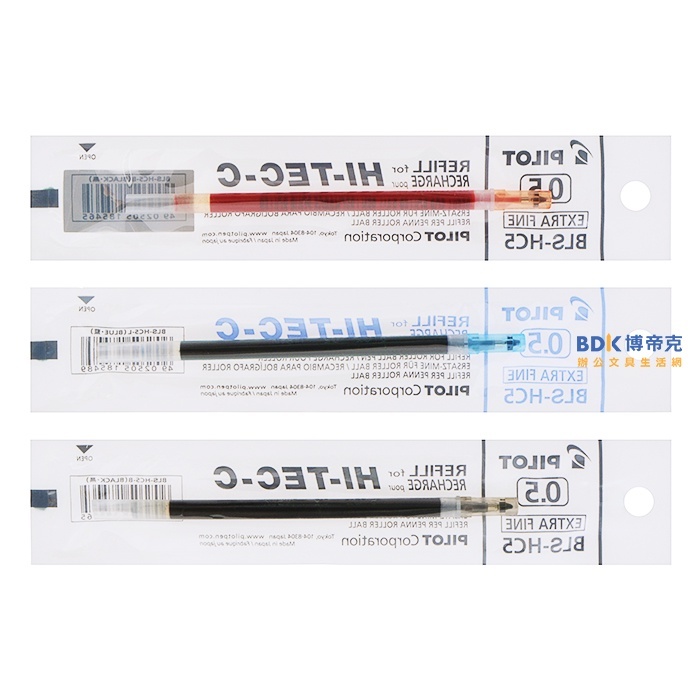 PILOT 百樂文具 0.5mm超細鋼珠筆替芯 BLS-HC5