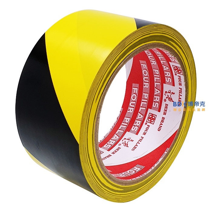 鹿頭牌膠帶 Deer Brand 警示膠帶(裸裝) 50mm x 20M 黃黑