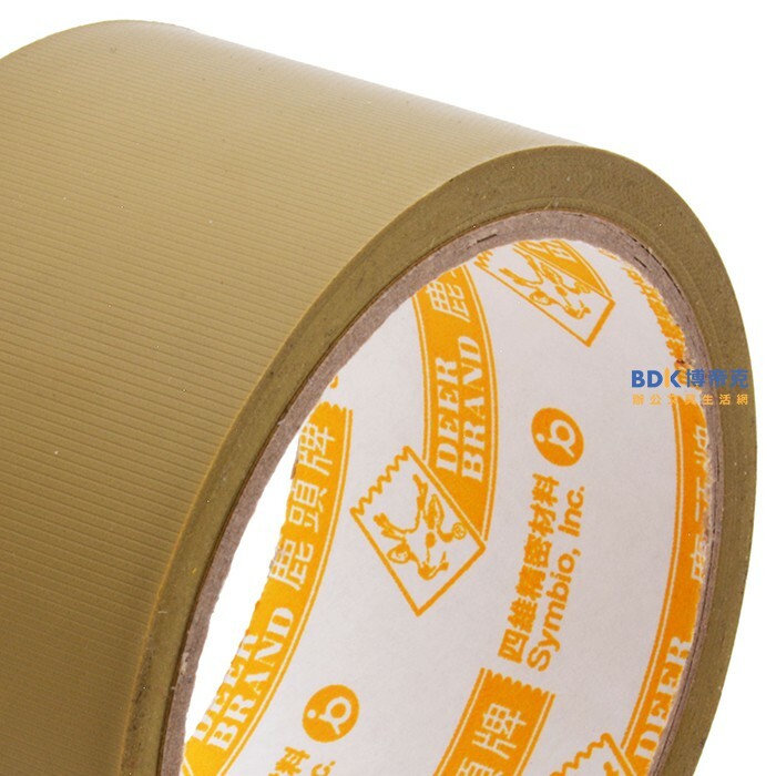 鹿頭牌膠帶 Deer Brand PVC布紋易撕膠帶(黃軸) 6入組