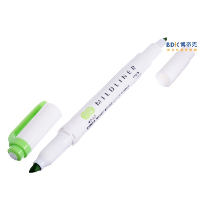 ZEBRA 斑馬 雙頭柔性螢光筆 WKT7-5C-N 五色組【淡柔系】