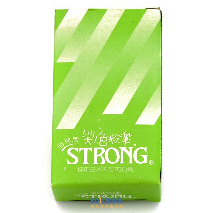 自強牌 STRONG 自強彩色粉筆 綠 40入(5小盒)