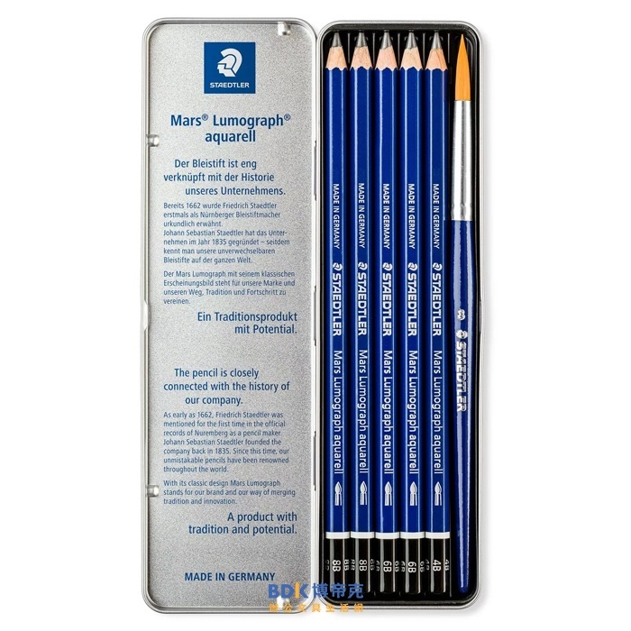 STAEDTLER 施德樓 頂級水性藍桿鉛筆 6支組 100A-G6