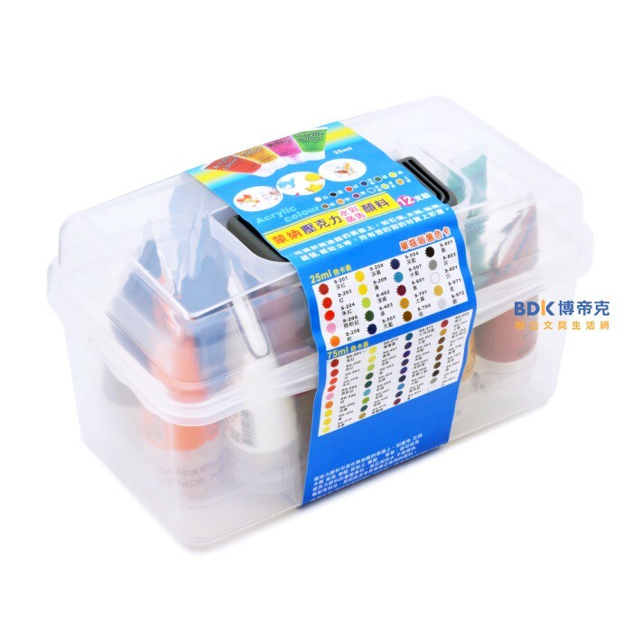 MONA蒙納 壓克力水彩 25ml (盒裝) 12色組