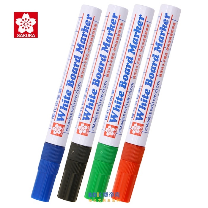 櫻花牌 SAKURA 白板筆 XLWBK 紅藍黑