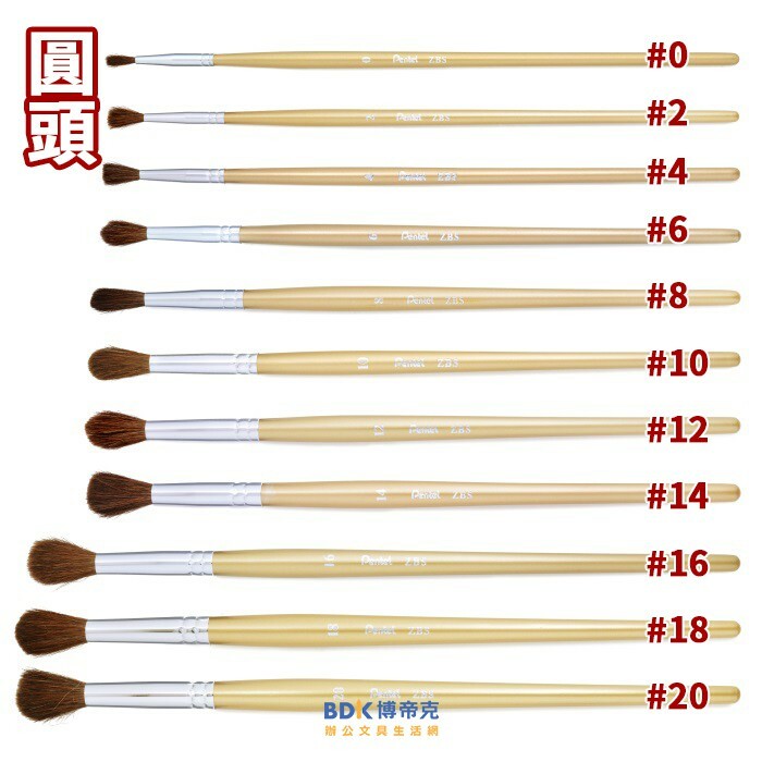 Pentel 飛龍文具 水彩筆(圓頭) ZBS1 系列