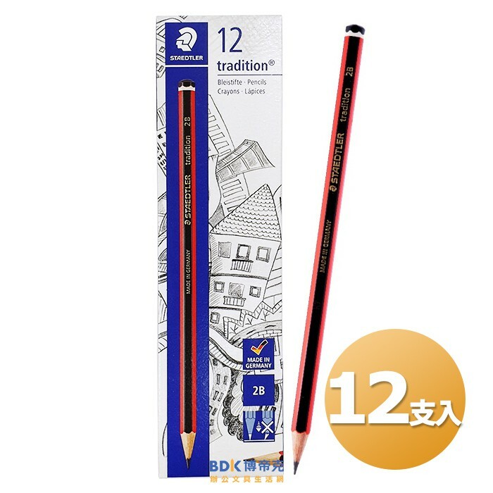 STAEDTLER 施德樓 110 紅武士經典繪圖鉛筆 系列 12支入