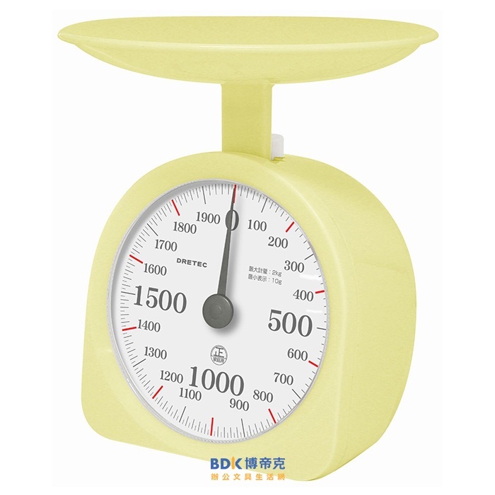 LIFE 徠福文具 日本DRETEC 多利可 料理秤 信秤 KS-283YE 淺黃