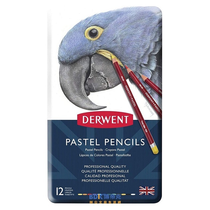 【預購】DERWENT 德爾文 PASTEL PENCILS 軟性色鉛(鐵盒) 圓桿 32991 系列