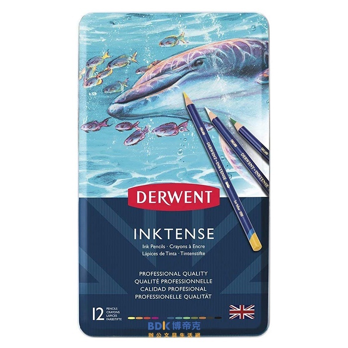【預購】DERWENT 德爾文 INKTENSE 水墨色鉛(鐵盒) 圓桿 0700928 系列