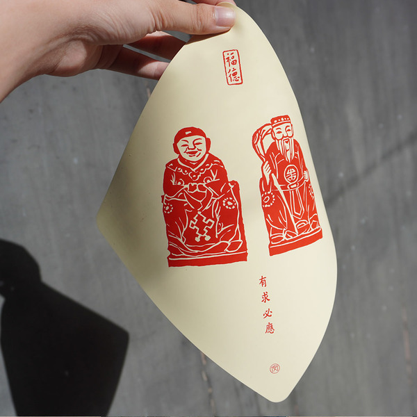 矽膠無痕窗貼-土地公婆 有求必應(大/小)