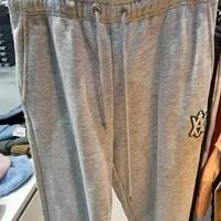 [S] ADLV A LOGO EMBLEM PATCH SWEAT PANTS,MELANGE, ADLV22FW-PTLAEP-MLG (SAV146)