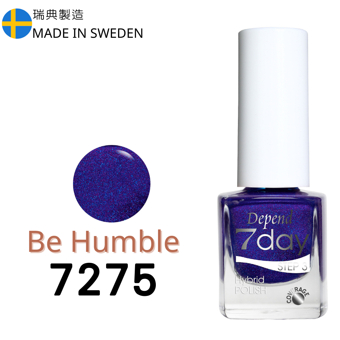 7day 仿GEL甲快乾甲油 7275 Be Humble 銀閃深蓋色 (不透明)