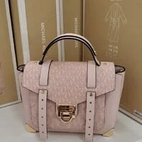 [S] MICHAEL KORS 35F1GNCS6V MANHATTAN MD TH SCHOOL SATCHEL LEATHER,DARK POWER BLUSH, 196163060132 (SMK233)