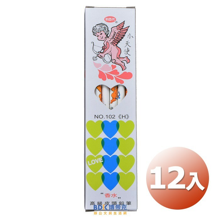 利百代 LIBERTY 小天使抗菌香水皮頭鉛筆(12支入) 102 H