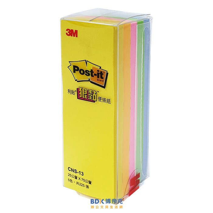 3M 台灣 Post-it 標籤便條紙系列 CNS-13 五本入