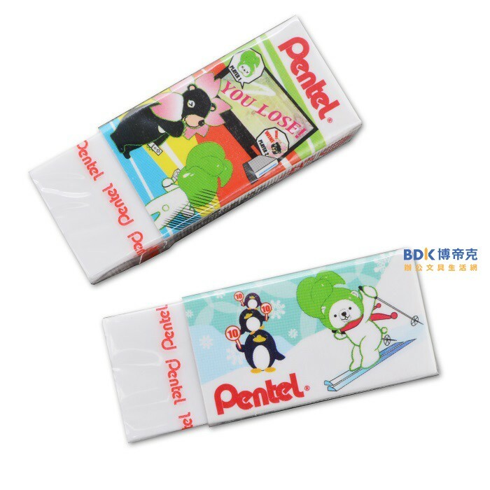 Pentel 飛龍文具 波醬卡通塑膠擦 ZEH-05PTP