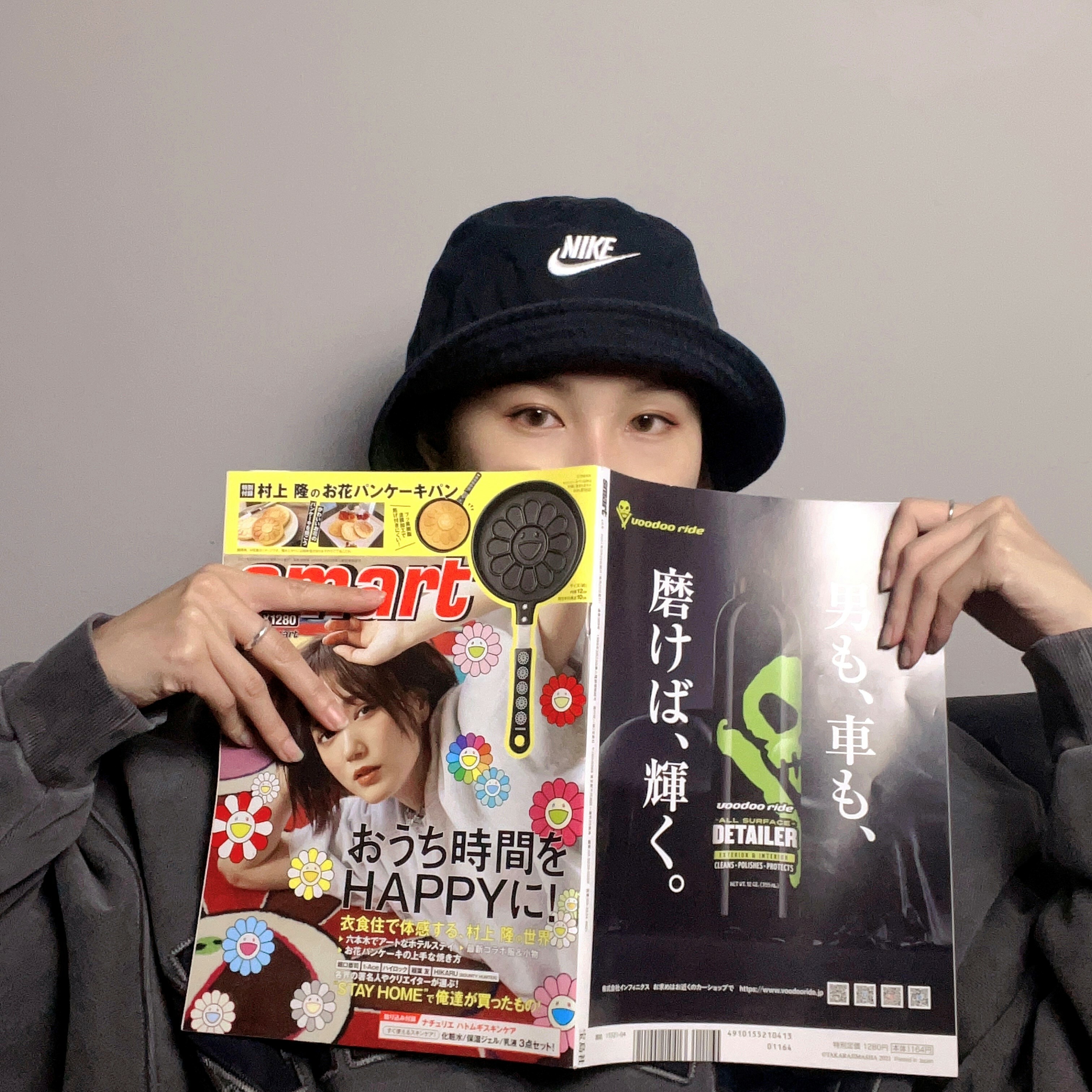 <不管多賠‼就是要清🔥>零碼-S/M-NIKE LOGO 小臉漁夫帽 仿舊黑 (DC3967010)