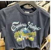 [S] ADLV GREENERY ARTWORK CROP TOP SHORT SLEEVE T-SHIRT,NAVY, ADLV22SS-SSCGRA-NVY (SAV154)