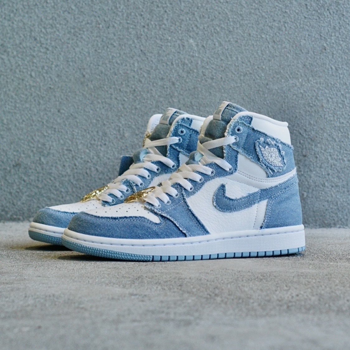 NIKE AIR JORDAN 1 RETRO HIGH OG 丹寧金扣水洗刷破牛仔DM9036-10