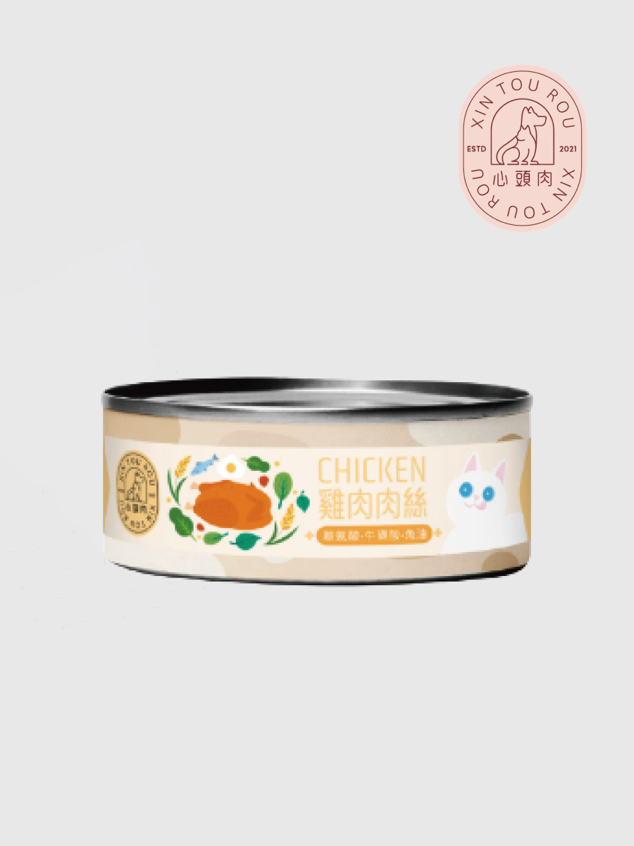 【心頭肉】貓咪無穀低磷主食 心絲罐｜雞肉肉絲