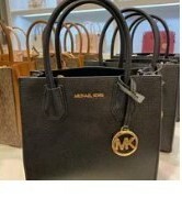 [S] MICHAEL KORS 35S1GM9M2L MERCER MD MESSENGER LEATHER,BLACK, 194900272107 (SMK243)