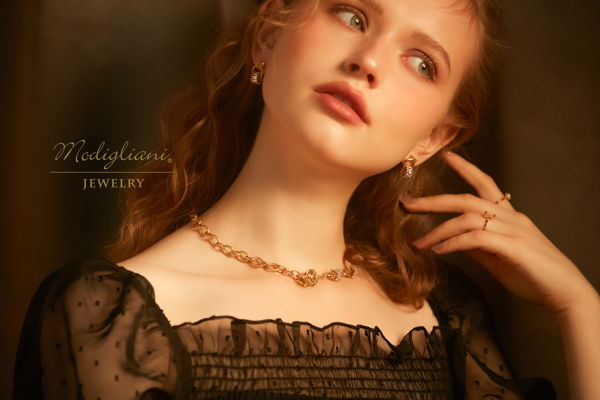 黃銅飾品,黃銅,項鍊,鋯石,幾何,個性