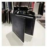 [S] MICHAEL KORS 36U9LHRF3L HARRISON BILLFOLD W COIN PKT LEATHER,NAVY, 193600149122 (SMK252)