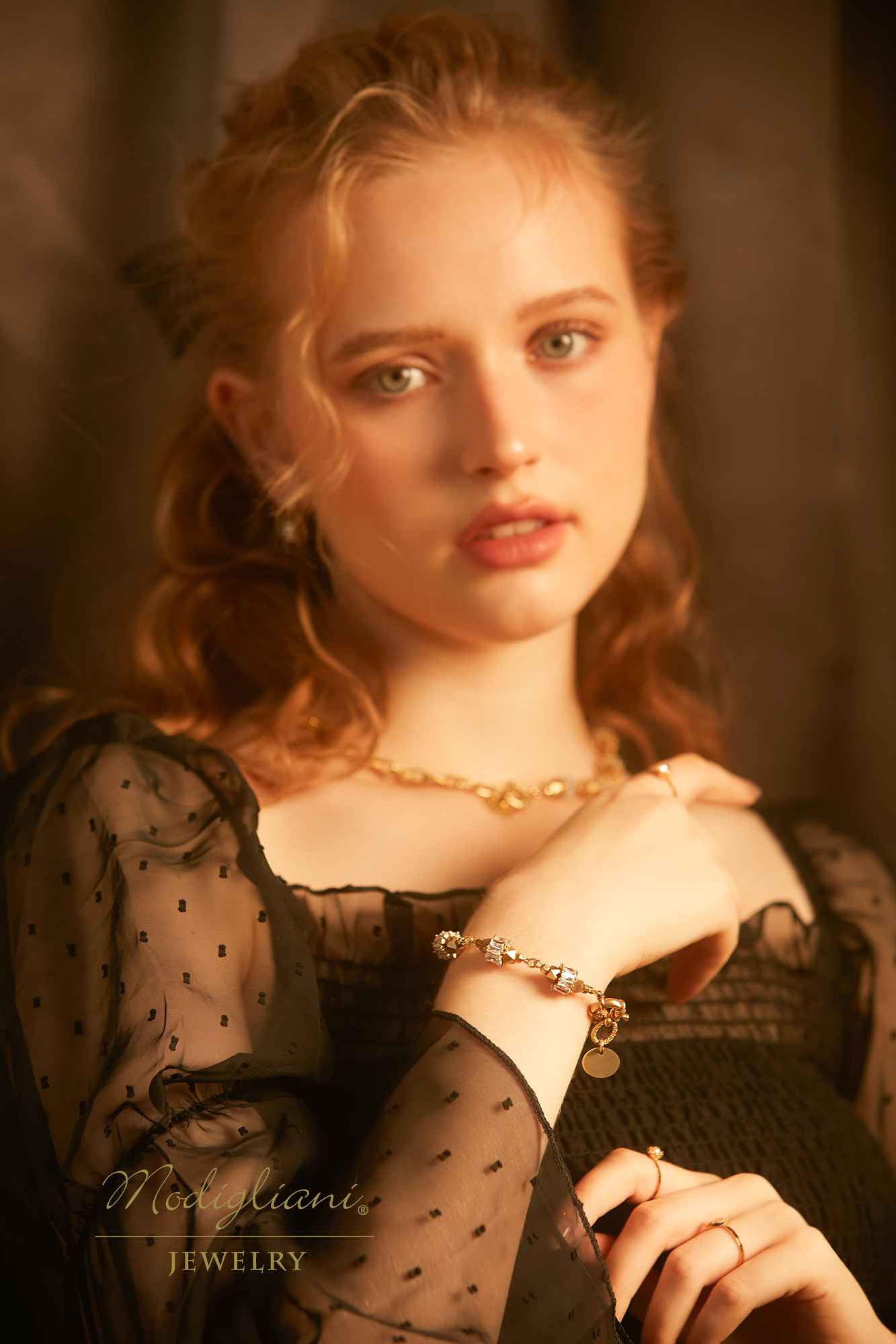 黃銅飾品,黃銅,手鍊,鋯石,幾何,個性