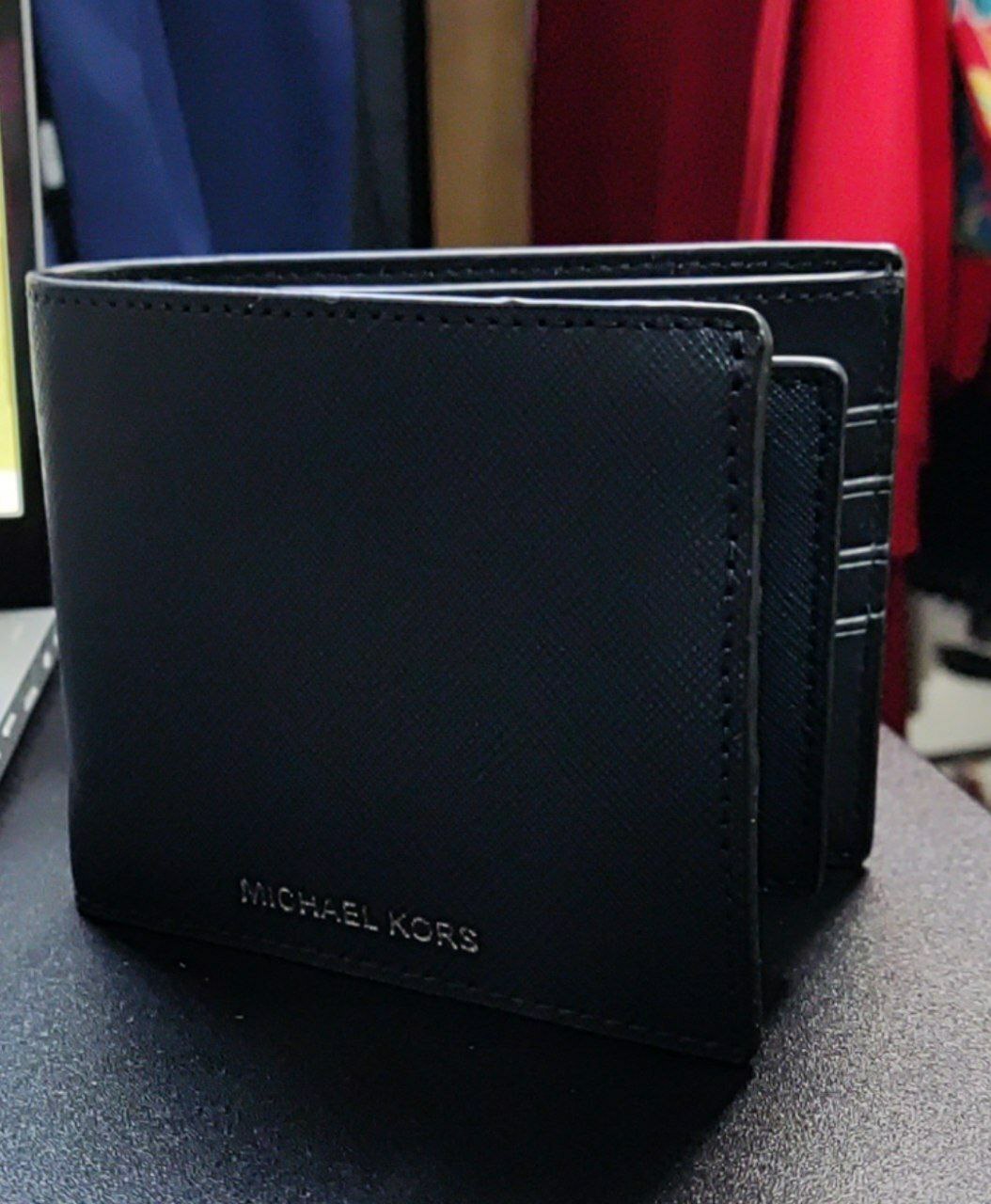 [S] MICHAEL KORS 36U9LHRF6L HARRISON BILLFOLD W PASSCASE LEATHER,NAVY, 193600149245 (SMK253)