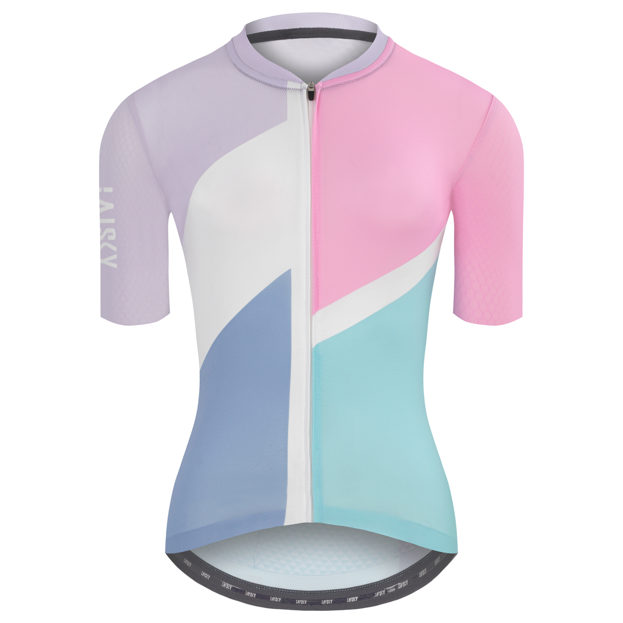 女款空力短車衣 七巧板 粉