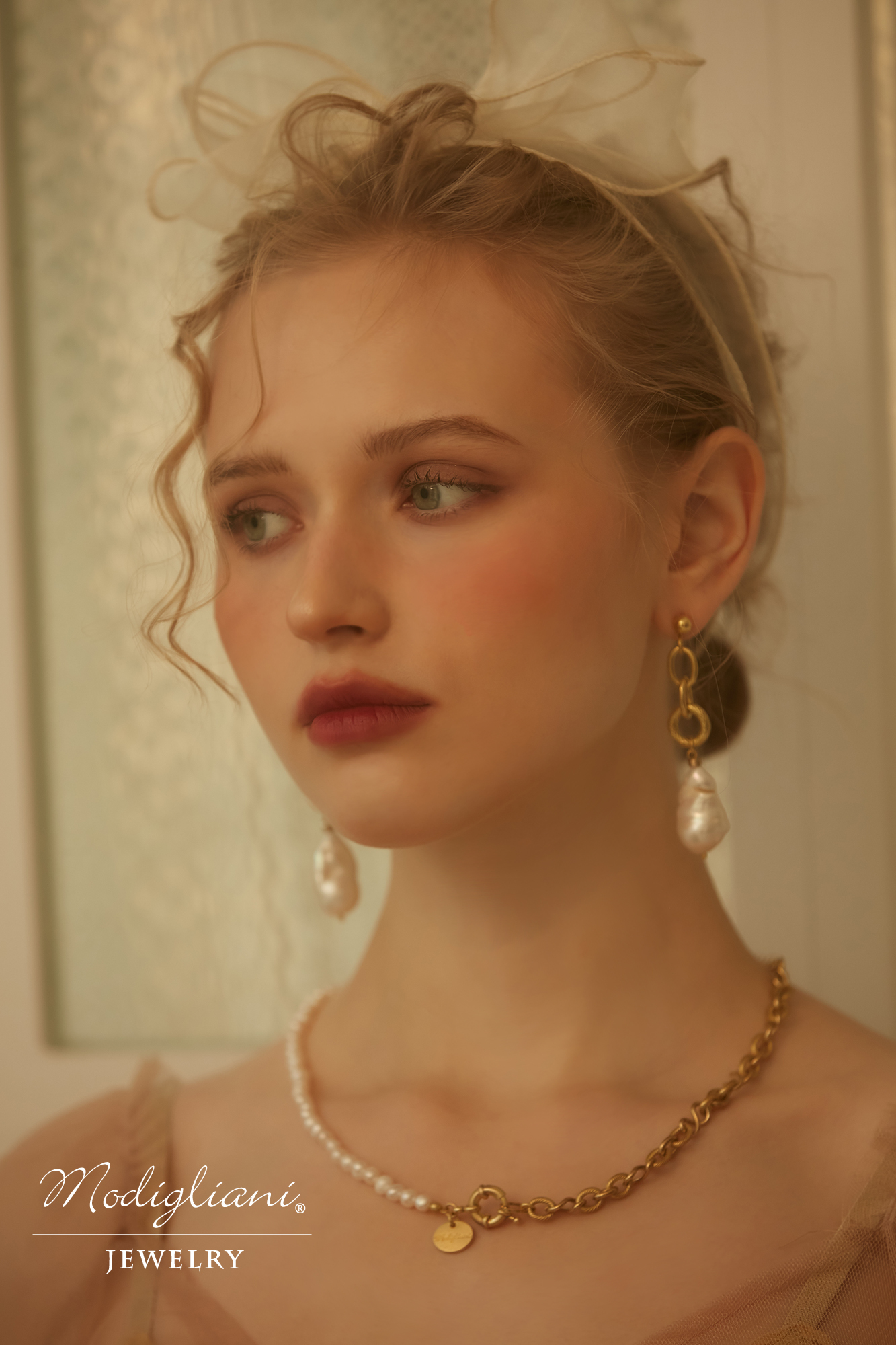 黃銅飾品,黃銅,天然珍珠,巴洛克珍珠,耳環,垂墜式耳環,氣質,