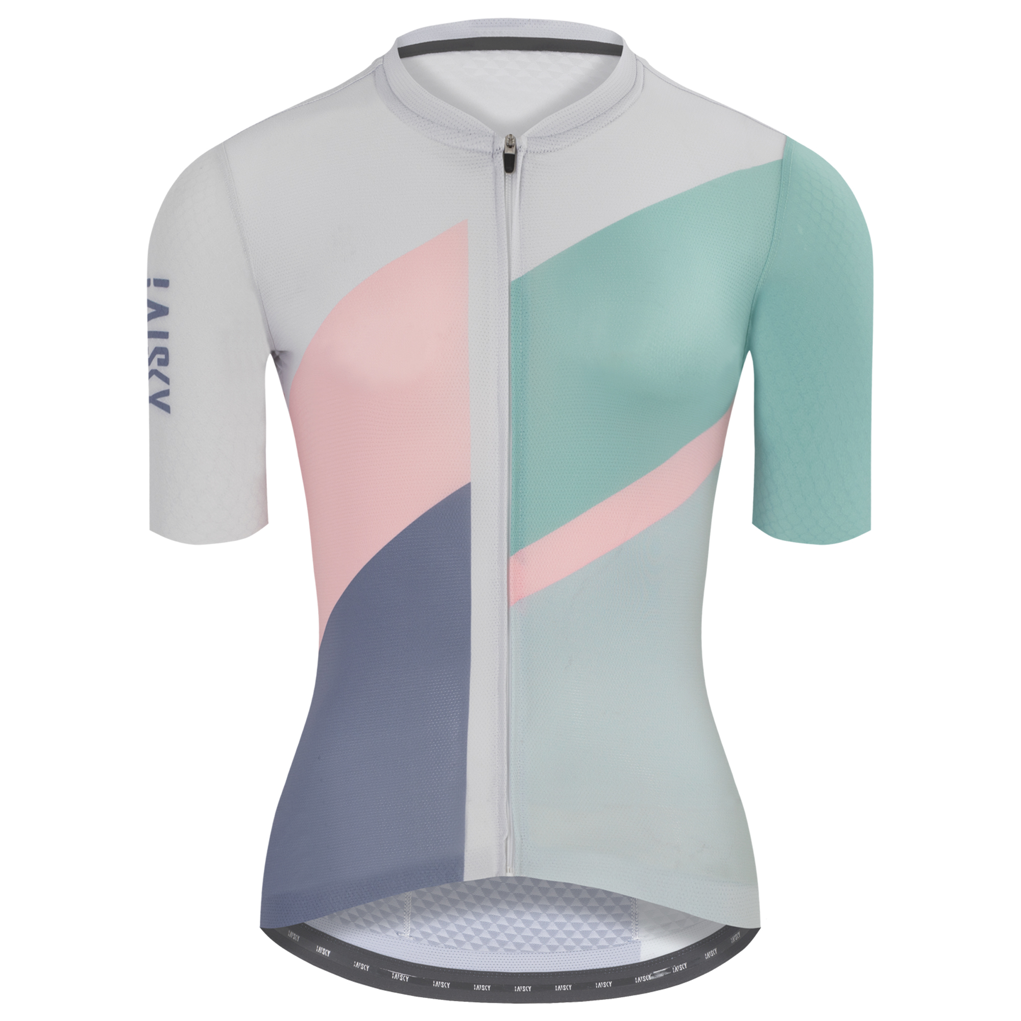 女款空力短車衣 七巧板 灰