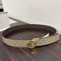 [S] MICHAEL KORS 558872 35MM REVERSIBLE BELT,PALE GOLD, 722947575136 (SMK264)