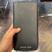 [S] MICHAEL KORS 36U9MHRE3L HARRISON TECH ZIP AROUND,BLACK, 193600149603 (SMK267)