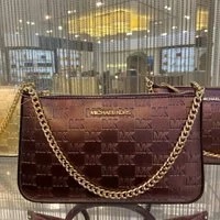[S] MICHAEL KORS 35F2GTVU6M JET SET TRAVEL MEDIUM ZIP POUCHETTE,BORDEAUX, 196163433097 (SMK269)