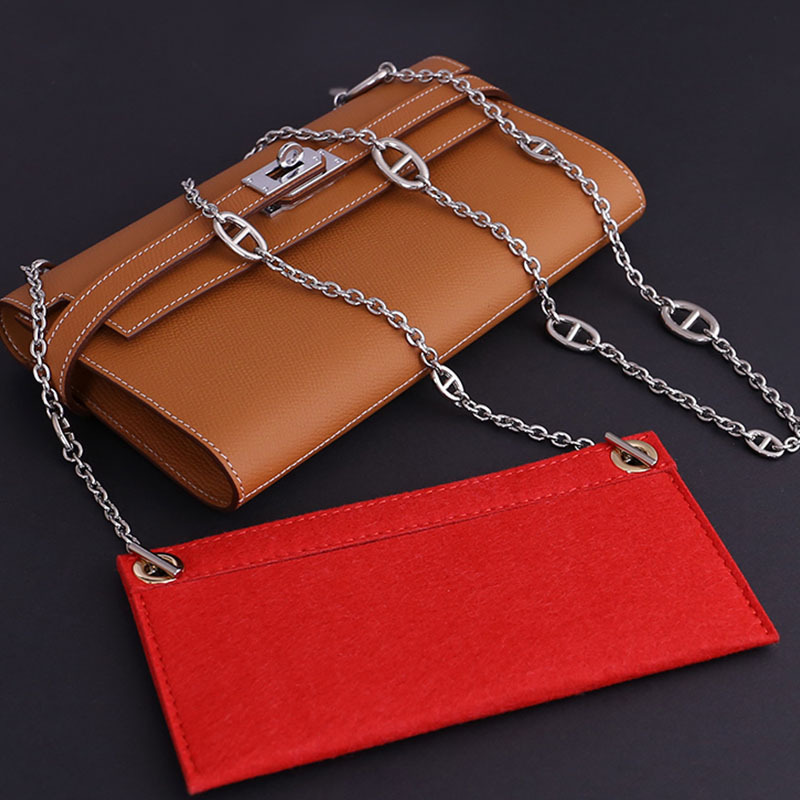 改造H家Kell錢包錢夾手包內膽包包斜挎豬鼻子鏈條