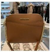 [S] MICHAEL KORS 35F1GTVC6T JET SET TRAVEL MEDIUM DOME CROSSBODY BAG,LUGGAGE, 194900656631 (SMK279)