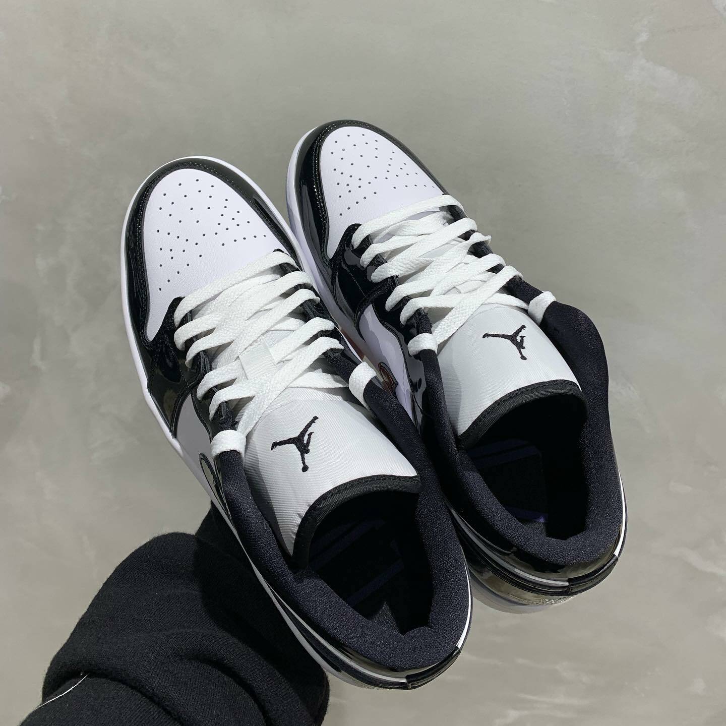 Air Jordan 1 Low “Concord”漆皮熊貓配色男款（DV1309-100）