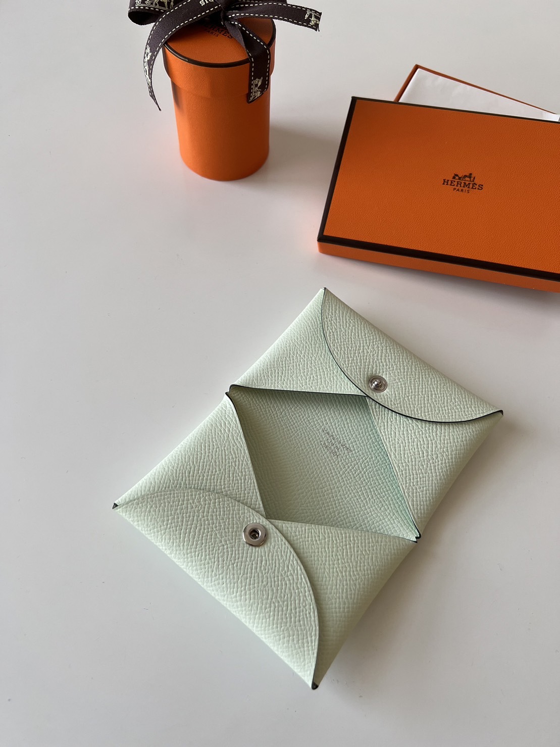 Hermes Calvi 氣泡綠 愛馬仕卡包